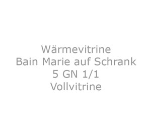 Wärmevitrine / Bain Maries auf Schrank INOMAK MFV718