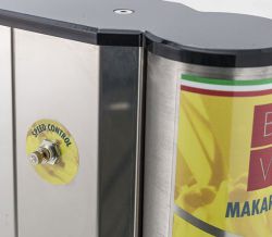 Spaghetti-Eis-Presse-Bovogelati-Modell-Makarorange-Detail-Speedcontrol-573x500